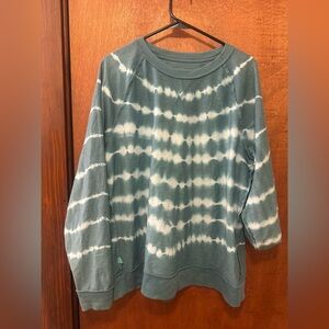 Sonoma Teal and White Casual Shirt